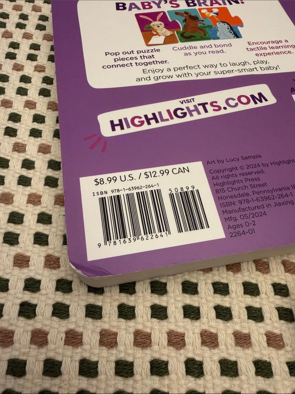 Highlights Baby's First Silly Puzzles - Purple & Multicolor